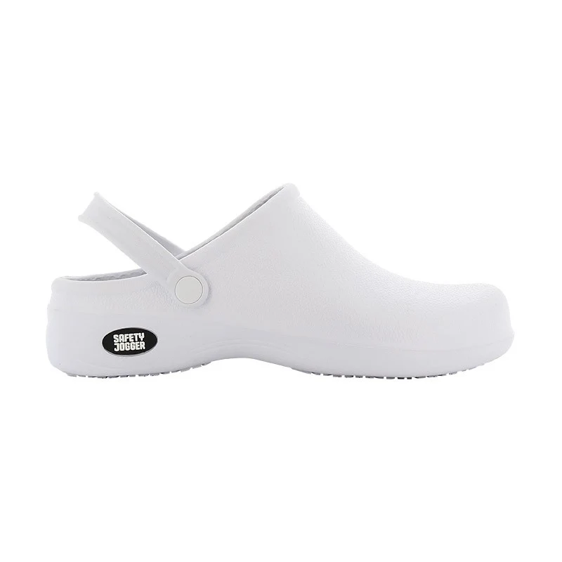 Chaussures de Cuisine Ultra-Légères Blanches - SAFETY JOGGER