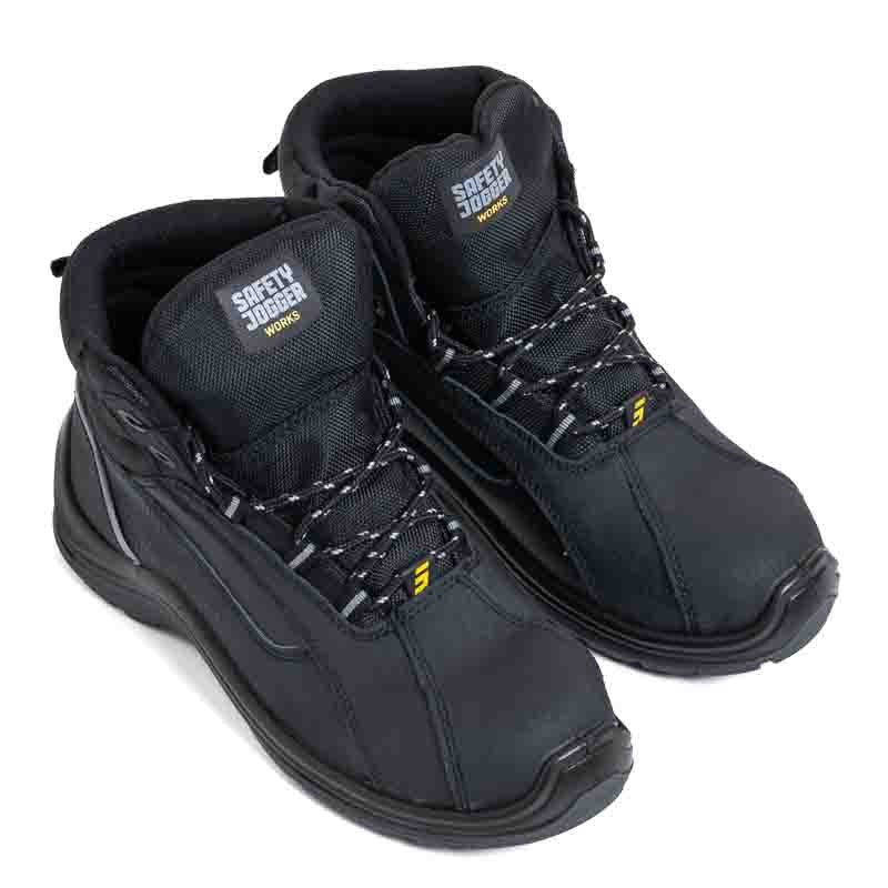 Chaussures de Sécurité Montantes Elevate S1P Noir Mixte - SAFETY JOGGER - Image 3
