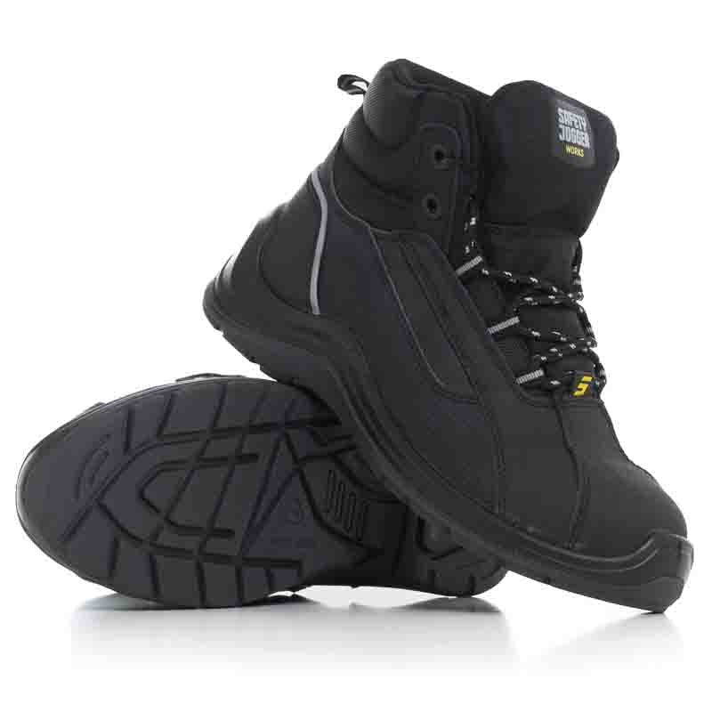 Chaussures de Sécurité Montantes Elevate S1P Noir Mixte - SAFETY JOGGER - Image 4