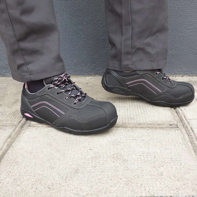 Chaussures de Sécurité Femme Noir Rose Rubis Low S3 - EUROPROTECTION - Image 3