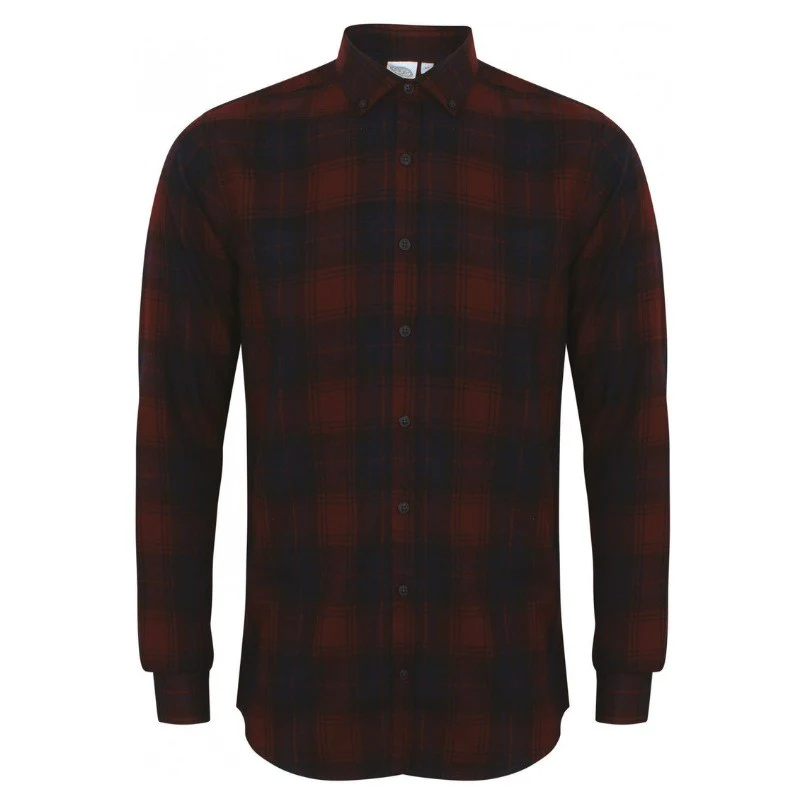 Chemise de Serveur à Carreaux Homme Slim - TOPTEX - Image 2