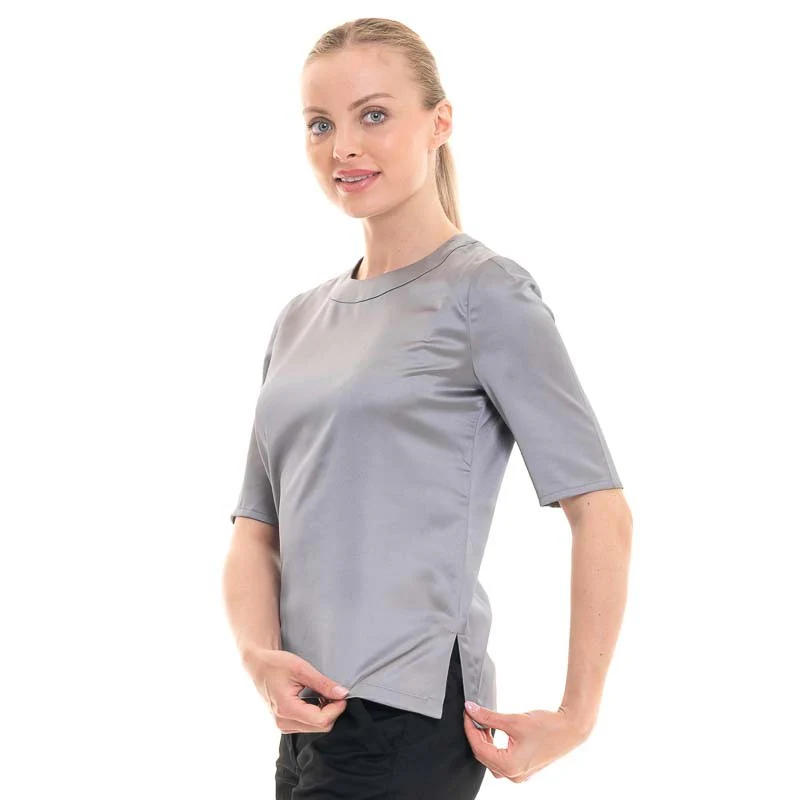 Chemise d'Esthétique Femme Ravenna Gris - BROOK TAVERNER - Image 3