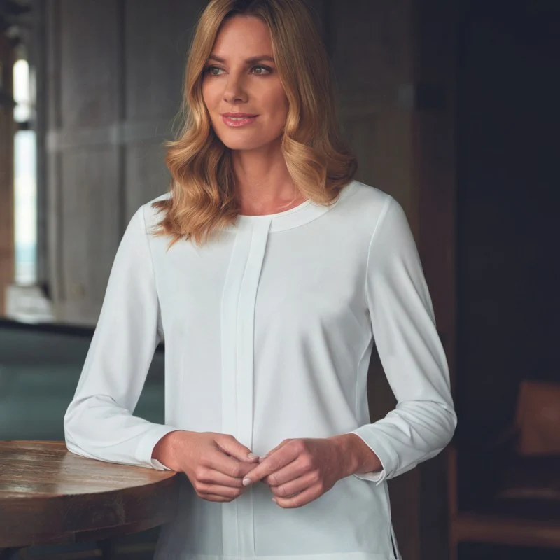 Chemise Femme Manches Longues Riola Crème - BROOK TAVERNER - Image 8