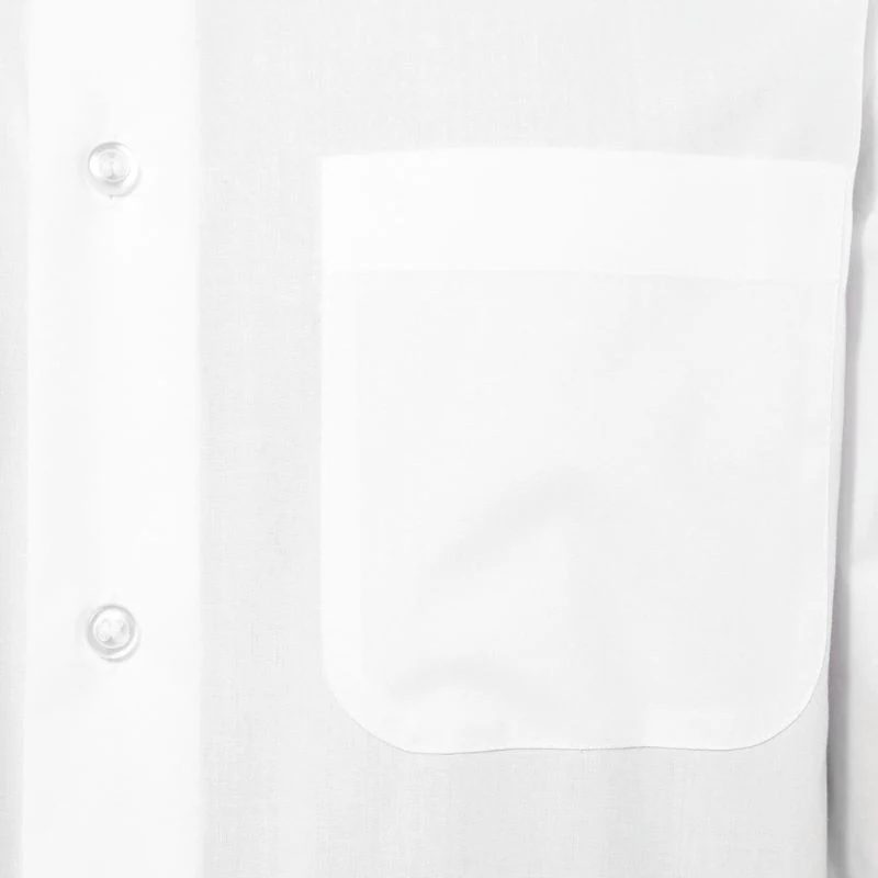 Chemise de Serveur Col Mao Blanc Manches Longues - KARIBAN - Image 5