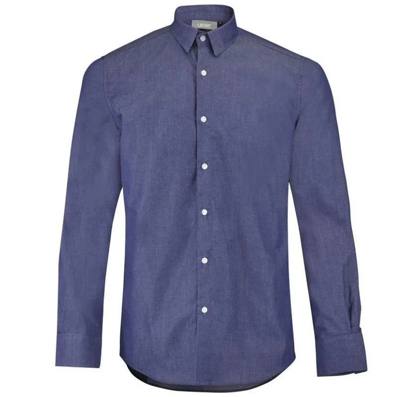 Chemise de Serveur Homme Amelot Manches Longues Denim - LAFONT SERVICE - Image 3