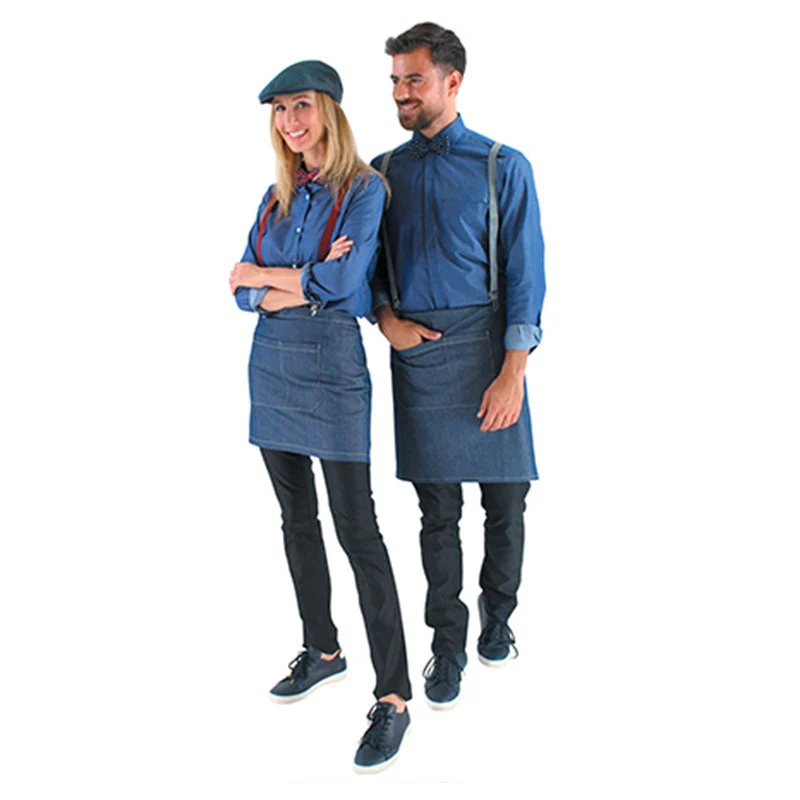 Chemise de Serveur Homme Amelot Manches Longues Denim - LAFONT SERVICE - Image 5