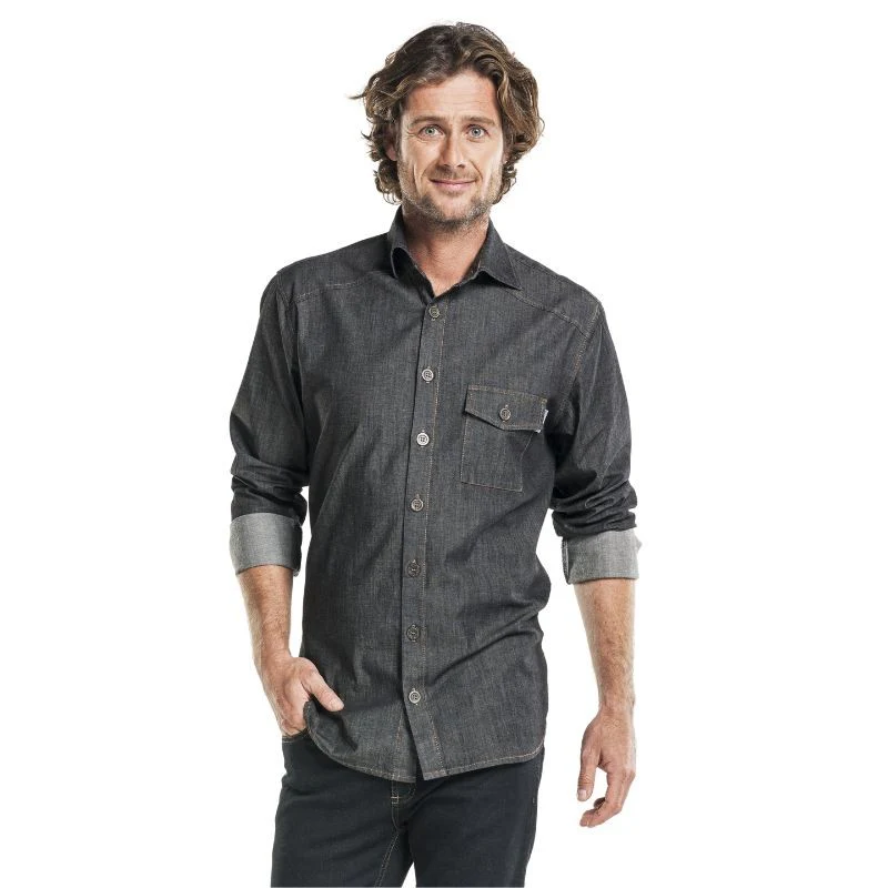Chemise de Service Homme Denim Anthracite - CHAUD DEVANT