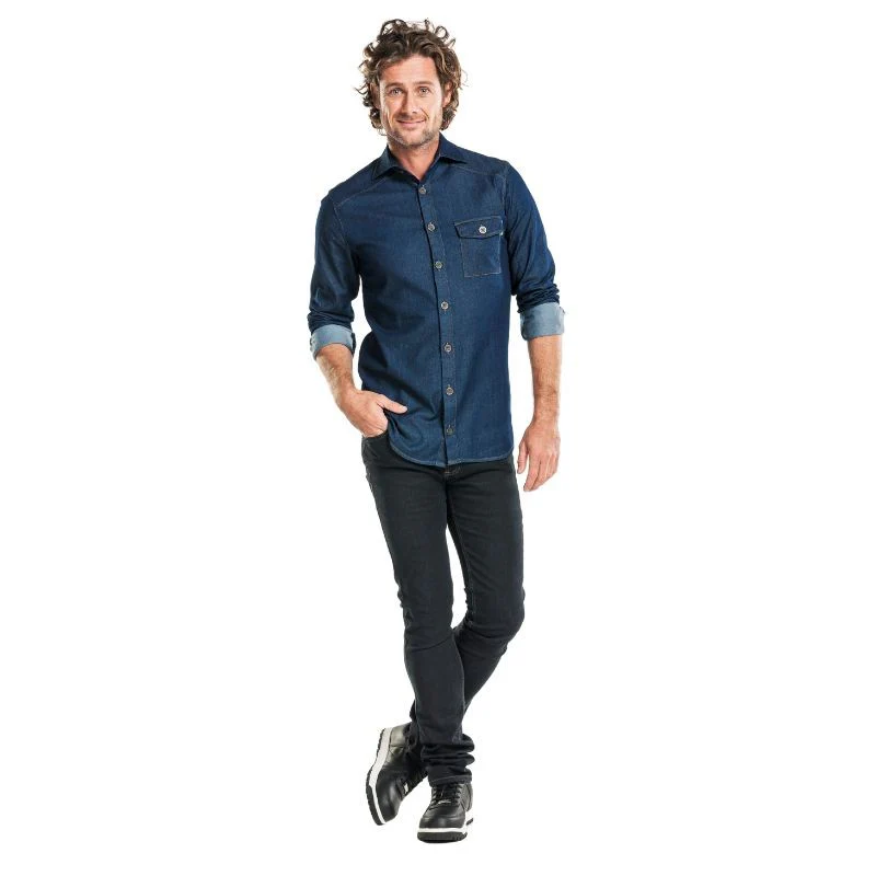 Chemise de Service Homme Denim Anthracite - CHAUD DEVANT - Image 5