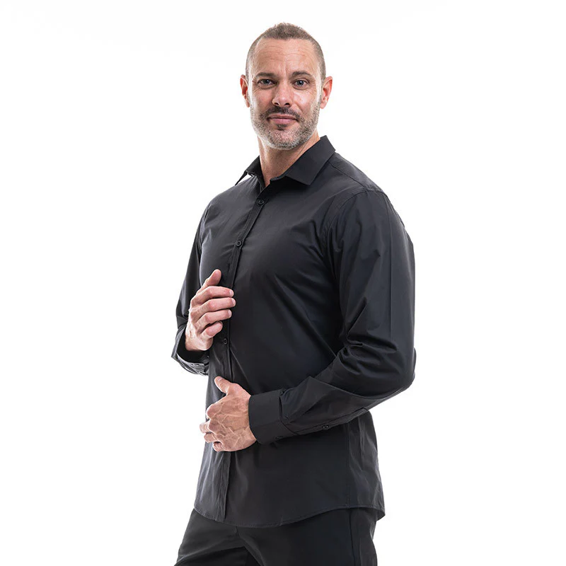 Chemise de Service Homme Manches Longues Cattura Noir - LAFONT SERVICE - Image 9