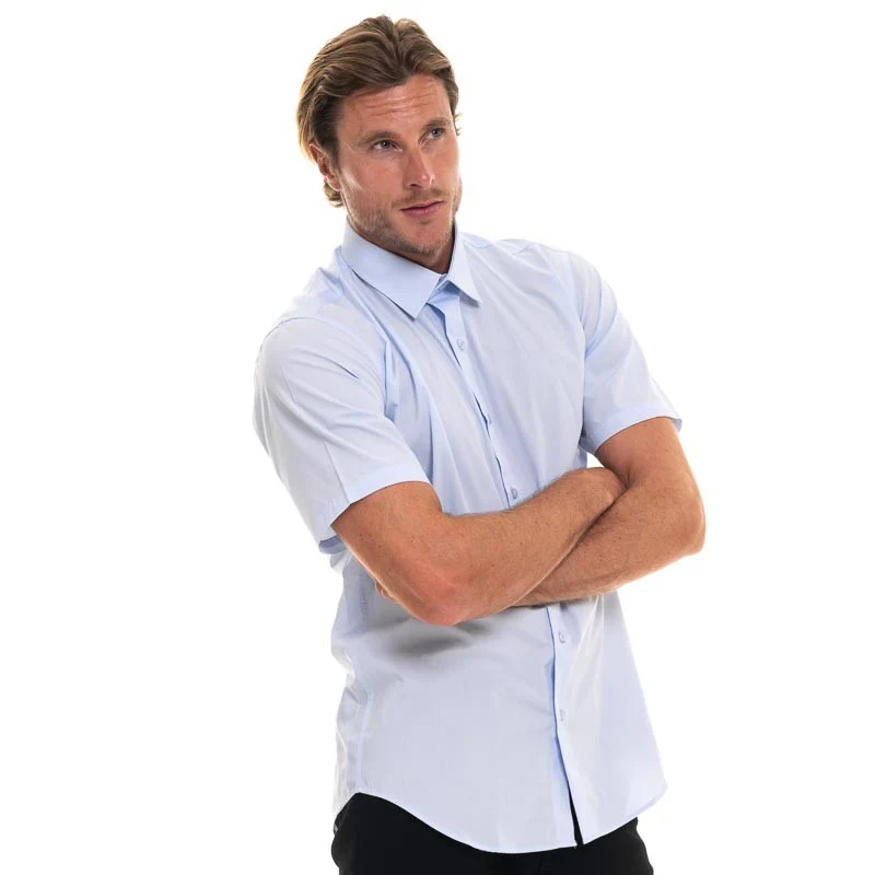 Chemise de Service Manches Courtes Asti Bleu Ciel - ROBUR - Image 2