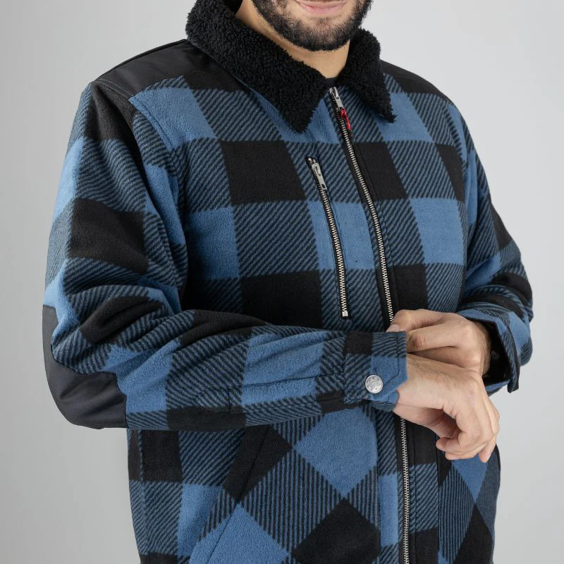 Chemise de Travail Homme Matelassée Épaisse Col Sherpa - LMA - Image 9