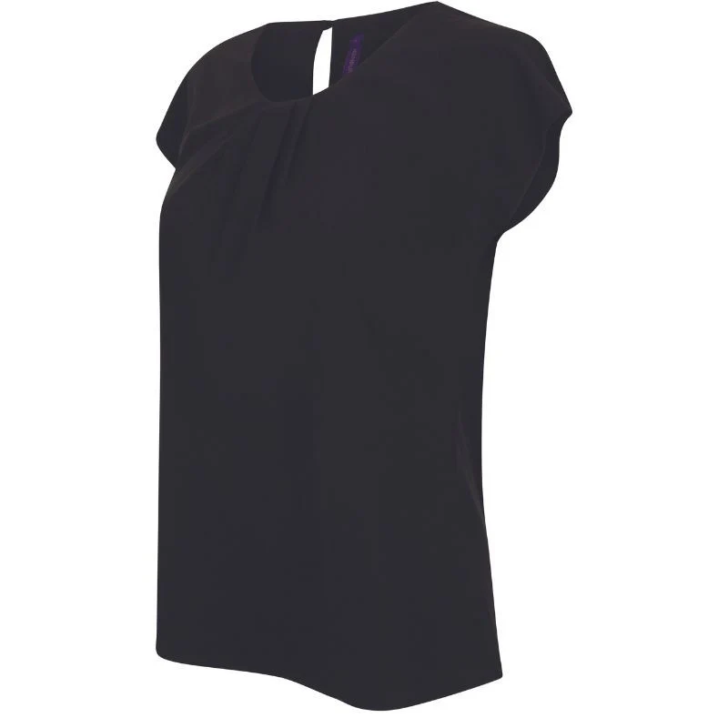 Chemise de Travail Femme Manches Courtes Noir - HENBURY - Image 2