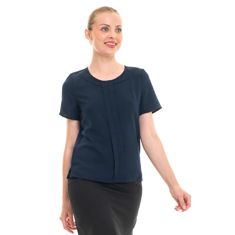 Chemise Manches Courtes Verona Bleu Marine - BROOK TAVERNER - Image 3