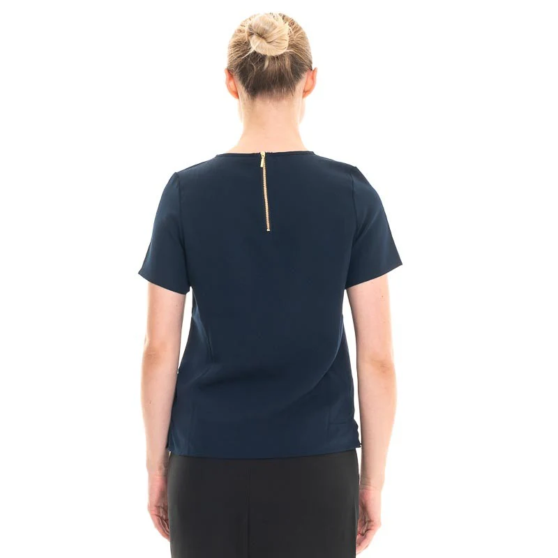 Chemise Manches Courtes Verona Bleu Marine - BROOK TAVERNER - Image 4