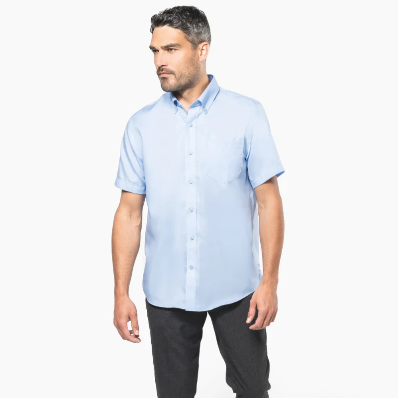 Chemise Homme Micro-Sergé Manches Courtes - KARIBAN - Image 15