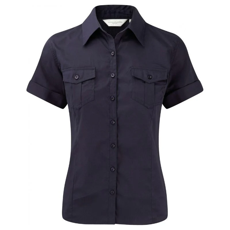 Chemise manches courtes - Femme - bleu marine - TOPTEX