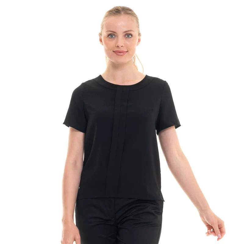 Chemise Femme Manches Courtes Verona Noir - BROOK TAVERNER