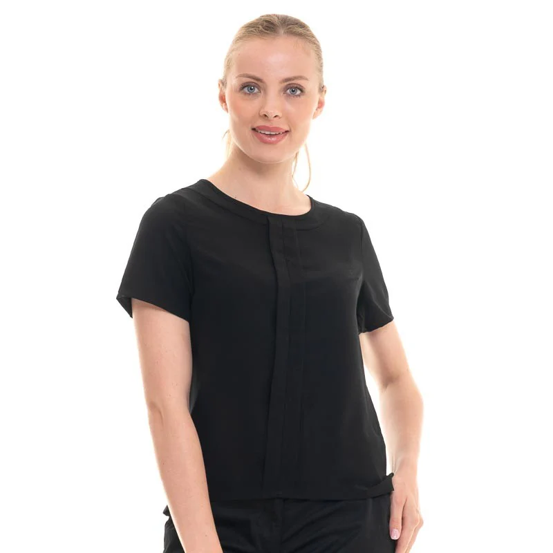 Chemise Femme Manches Courtes Verona Noir - BROOK TAVERNER - Image 2