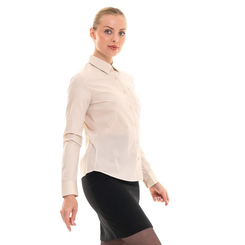 Chemisier de Service Femme Manches Longues Angora - KARIBAN - Image 3