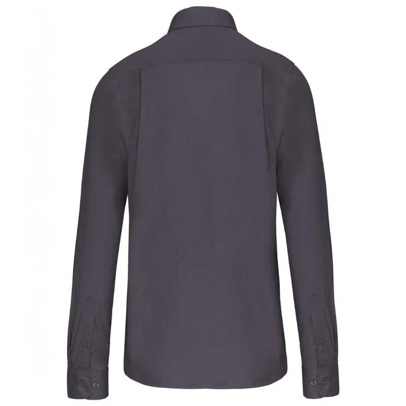 Chemise de Serveur Gris à Manches Longues - KARIBAN - Image 2