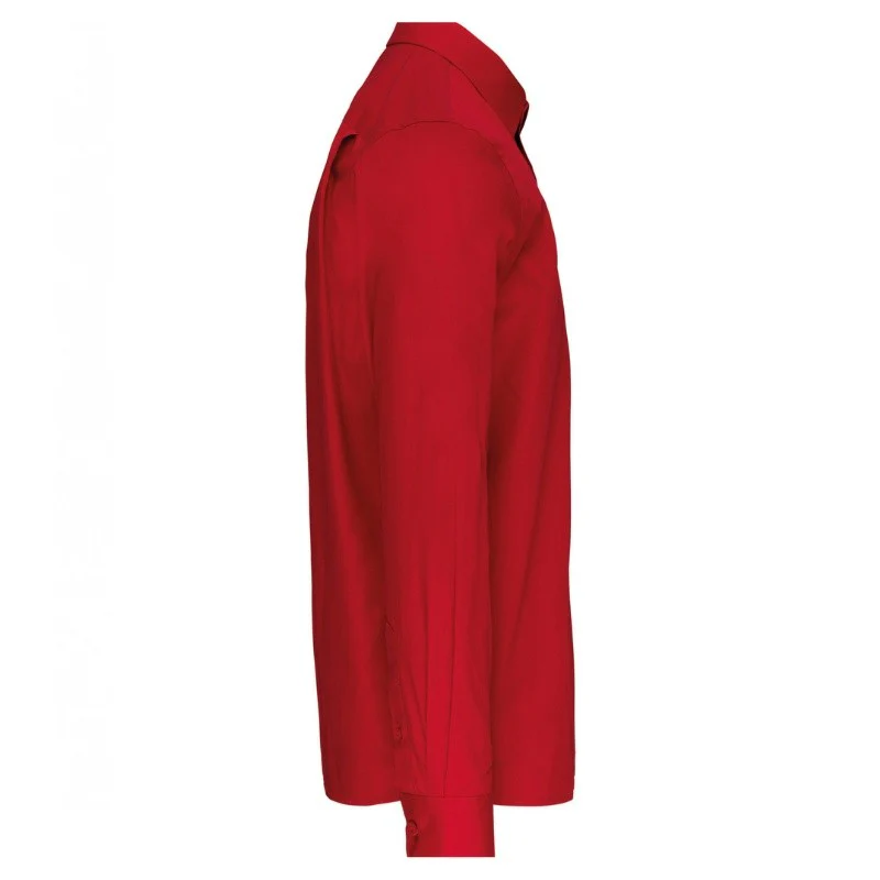 Chemise de Serveur Rouge à Manches Longues - KARIBAN - Image 3