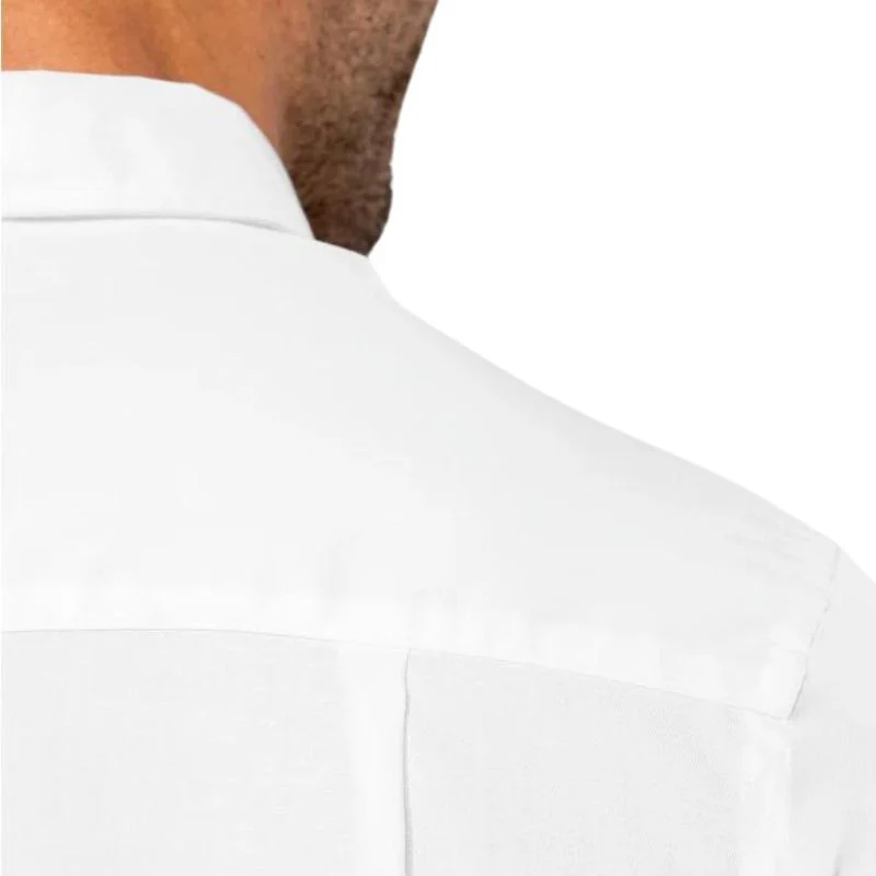 Chemise Service Homme Manches Longues Sans Repassage Blanc - KARIBAN - Image 5