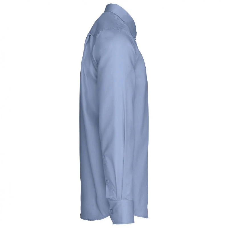 Chemise de Service Homme Manches Longues Sans Repassage Bleu Ciel - KARIBAN - Image 3
