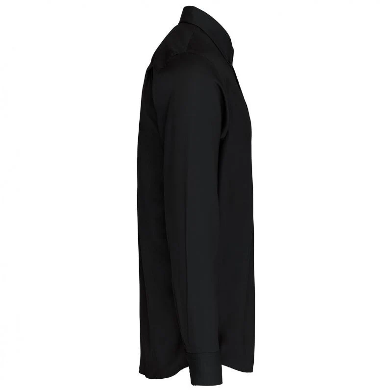 Chemise de Service Homme Manches Longues Sans Repassage Noir - KARIBAN - Image 3