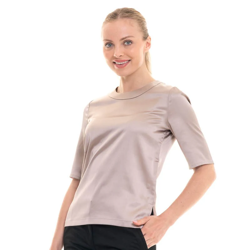Chemisier Esthétique Femme Ravenna Taupe - BROOK TAVERNER - Image 2