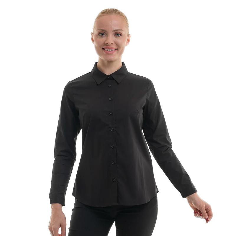 Chemisier de Service Femme à Manches Longues Chenin Noir - LAFONT SERVICE