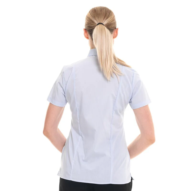 Chemise Service Femme Manches Courtes TERA Bleu Ciel - ROBUR - Image 4