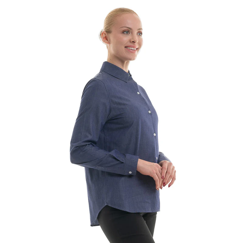 Chemisier de Service Femme Malte 100% Coton Denim - LAFONT SERVICE - Image 3