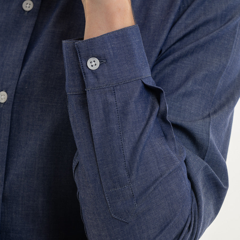 Chemisier de Service Femme Malte 100% Coton Denim - LAFONT SERVICE - Image 8