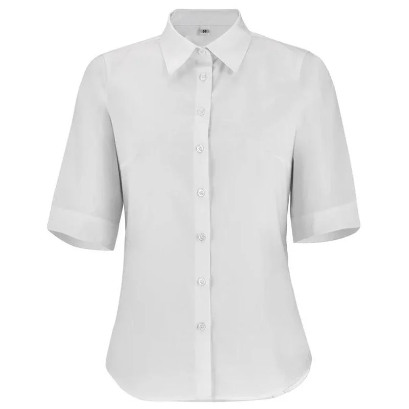 Chemisier Femme Manches Courtes Marsanne Blanc - LAFONT SERVICE - Image 4