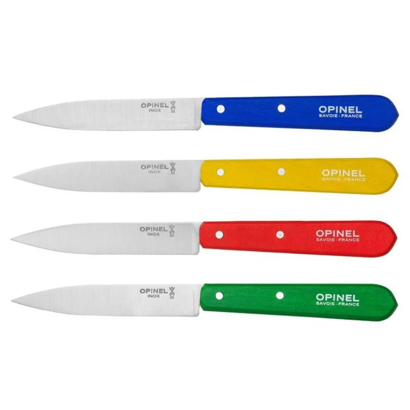 Coffret 4 Couteaux Office Manches Charme Lasuré Couleurs  – OPINEL