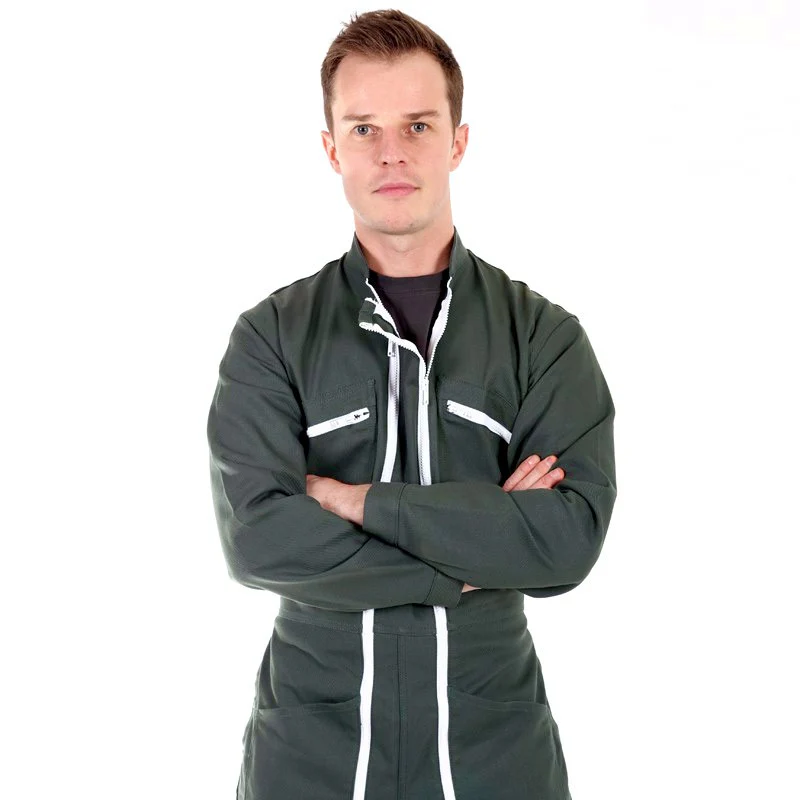 Combinaison De Travail Double Zips Vert Foncé - ADOLPHE LAFONT - Image 2