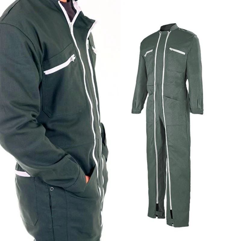 Combinaison De Travail Double Zips Vert Foncé - ADOLPHE LAFONT - Image 5