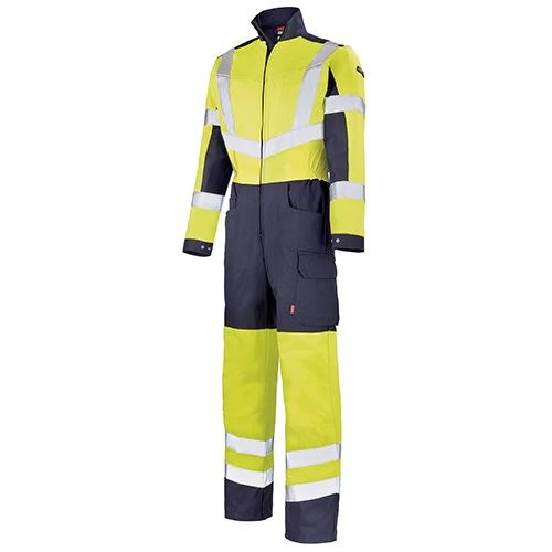 Combinaison de Travail Fluo Jaune Hivi/Marin - ADOLPHE LAFONT