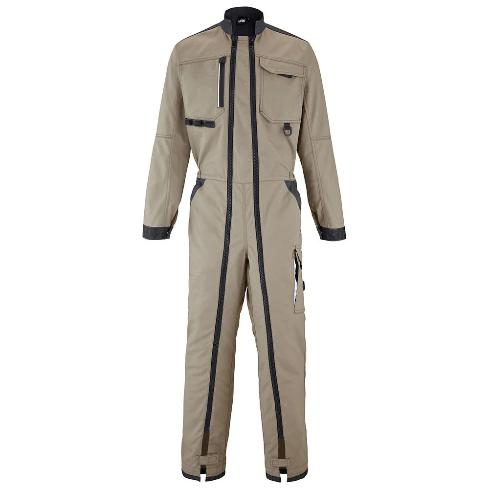 Combinaison de Travail 2 Zip Wire Beige/Gris Charcoal - ADOLPHE LAFONT