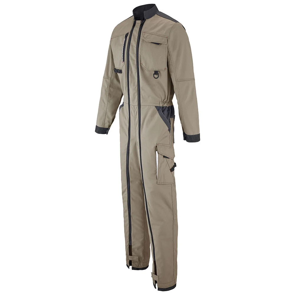 Combinaison de Travail 2 Zip Wire Beige/Gris Charcoal - ADOLPHE LAFONT - Image 2