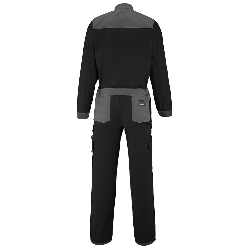 Combinaison Travail 2 Zip Wire Noir / Gris Charcoal - ADOLPHE LAFONT - Image 3