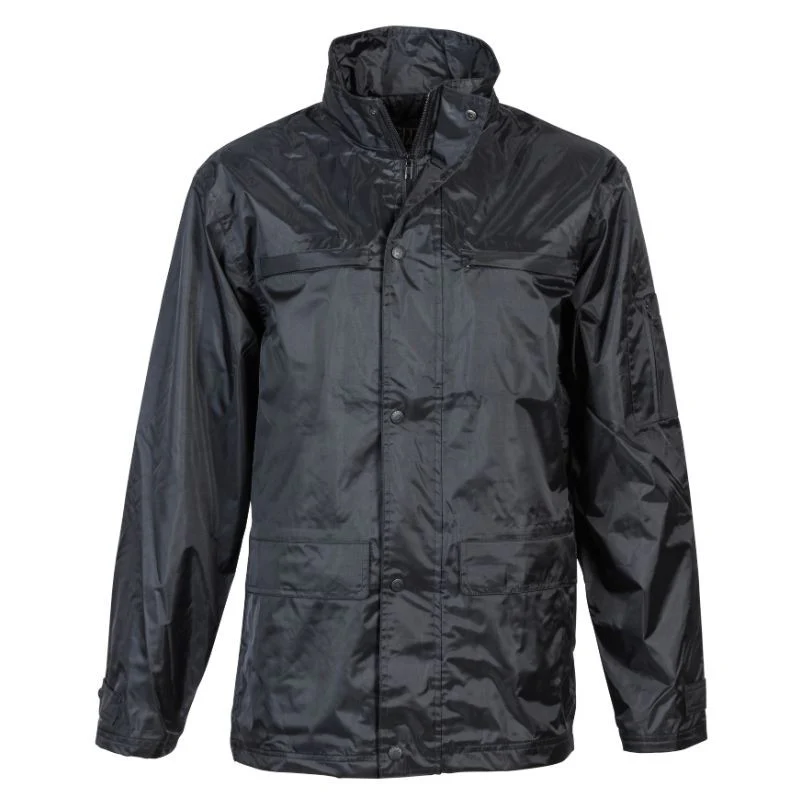 Coupe-vent de Sécurité Privée Unisexe Imperméable PVC Noir – CITYGUARD - Image 5