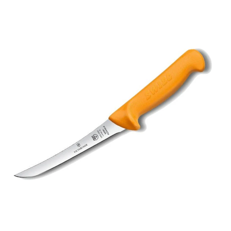 Couteau à Désosser Lame Semi-Flexible 16cm Renversée Jaune Swibo - VICTORINOX