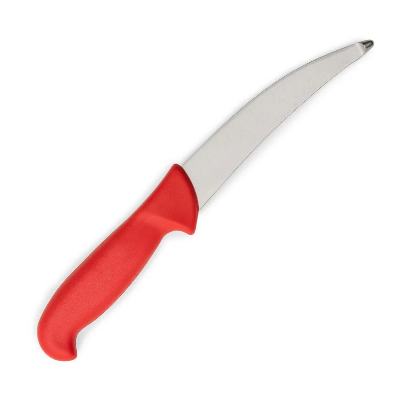 Couteau à Éviscérer Ergogrip Inox 15cm Lame Lisse Rouge - DICK - Image 4
