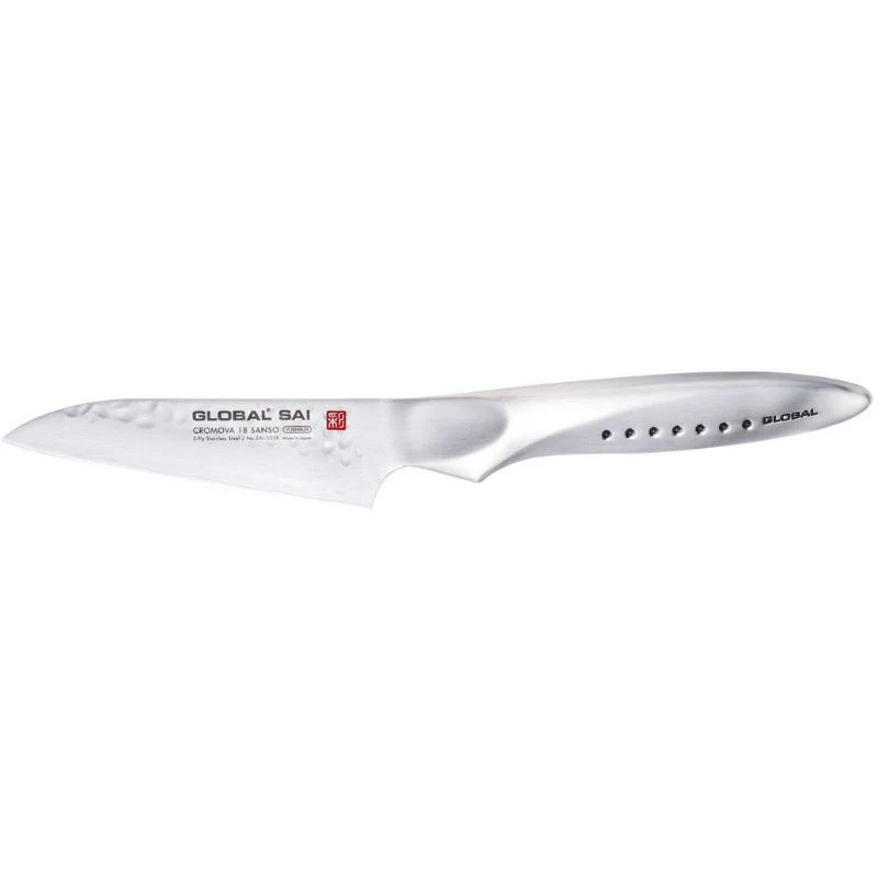 Couteau Japonais d’Office Lame Droite 9cm SAI-S03R - GLOBAL