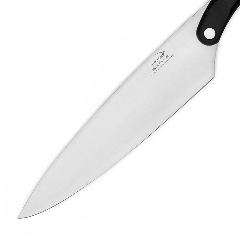 Couteau de Chef Eminceur Silex Premium 24 cm Bois Pressé - DEGLON - Image 3