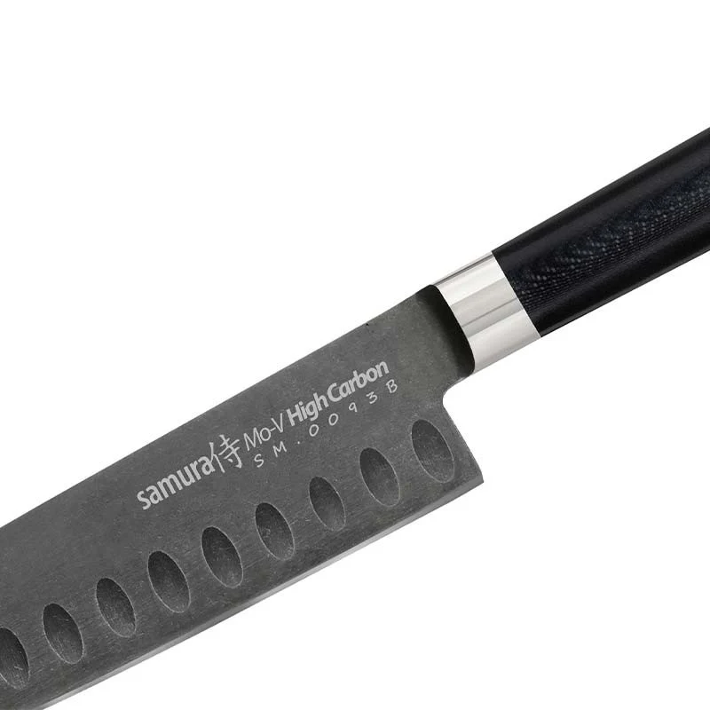 Couteau Santoku 13 cm MO-V STONEWASH - SAMURA - Image 4