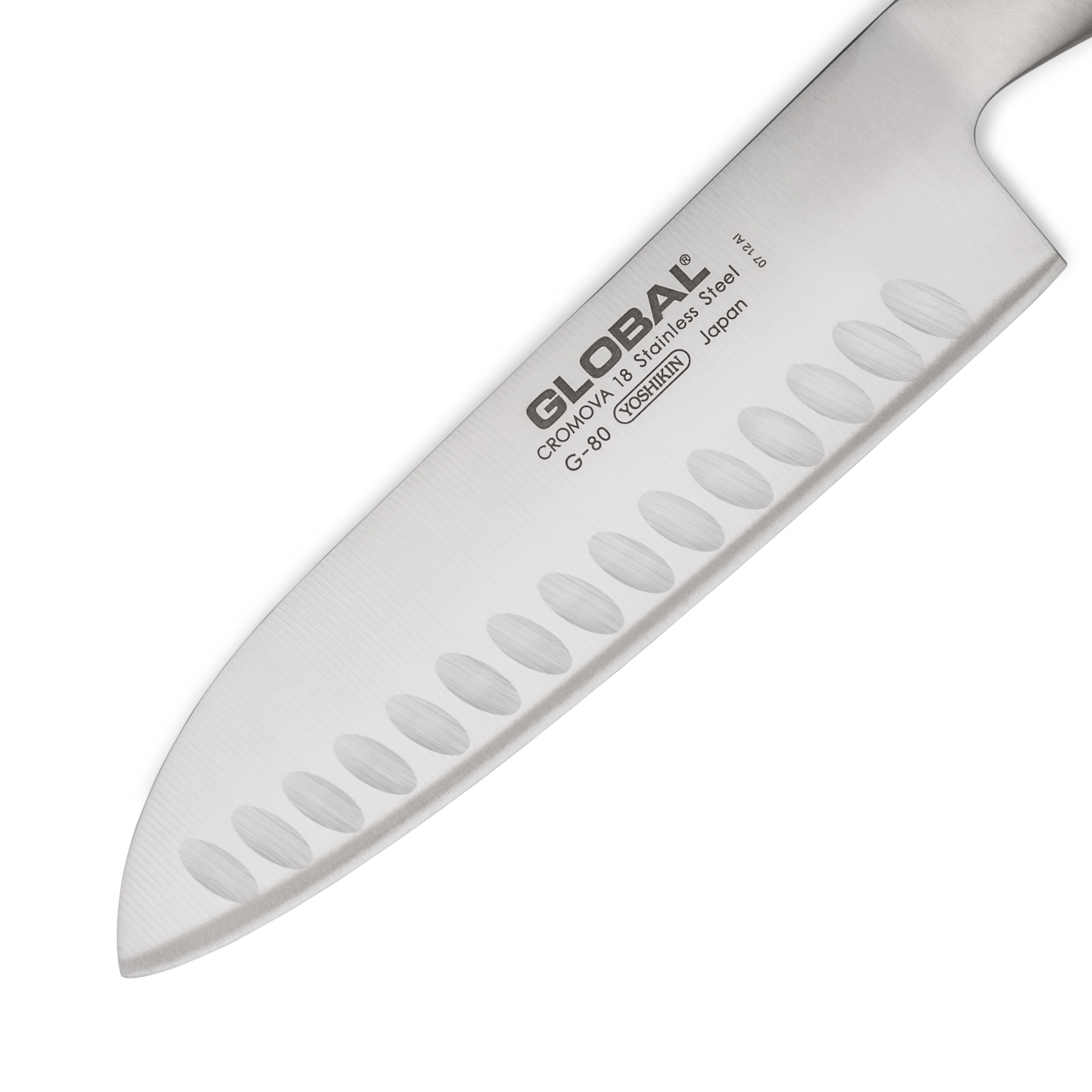 Couteau Santoku Alveol G80 18cm - GLOBAL - Image 2