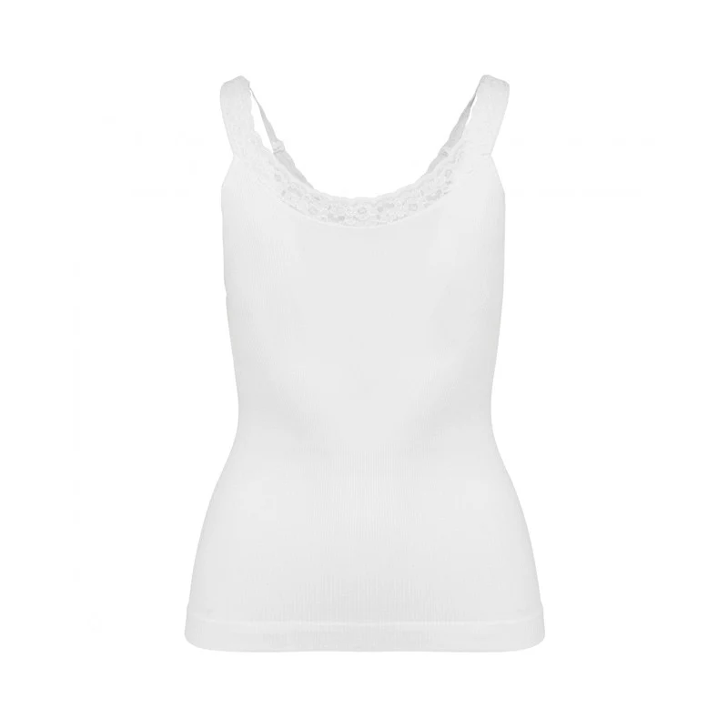 Débardeur Dentelle Femme Ecoresponsable Noir - KARIBAN - Image 5