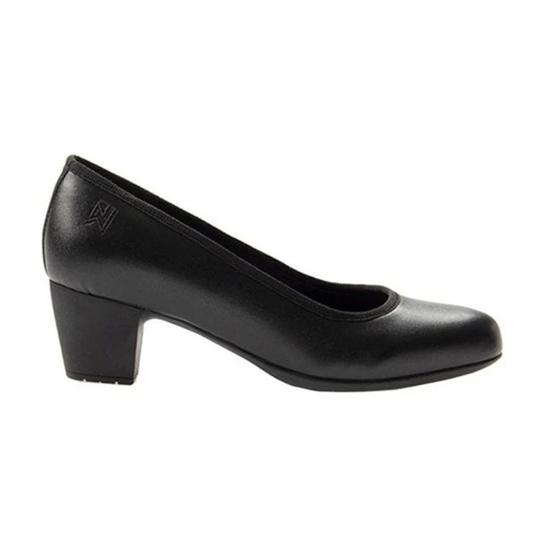 Escarpin de Service Femme Sandy Microfibre Noir - NORDWAYS